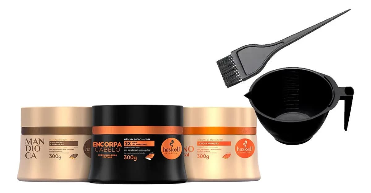 Máscara Capilar Profissional Para Cronograma Capilar Haskell